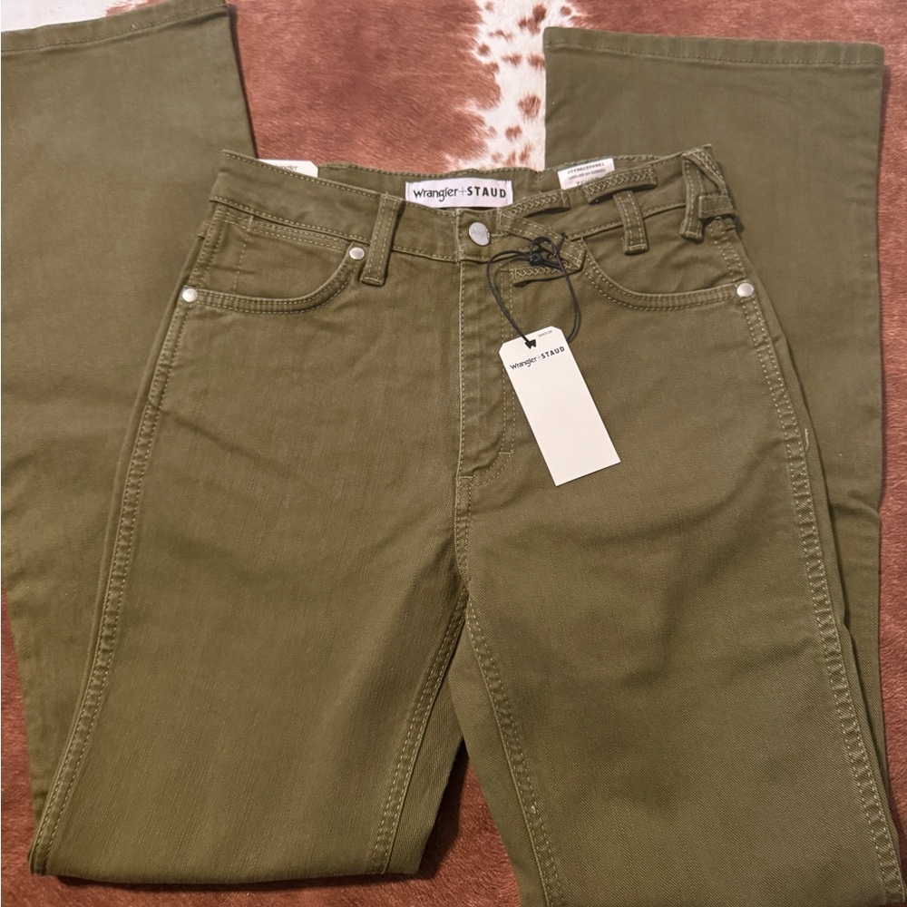 NWT green wranglers x straut jeans - Picture 4 of 5